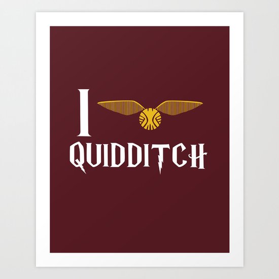 I love Quidditch Art Print