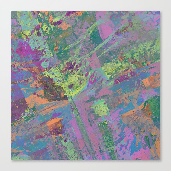 Abstract Thoughts 2 - Textured, painting Canvas Print