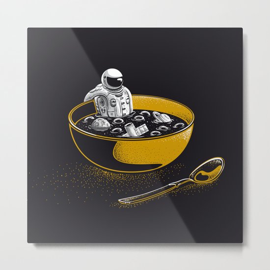 Space Flakes Metal Print