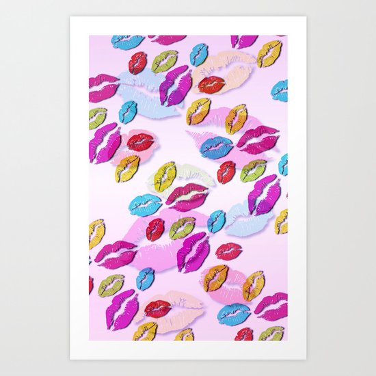Sugar Candy Kisses Art Print