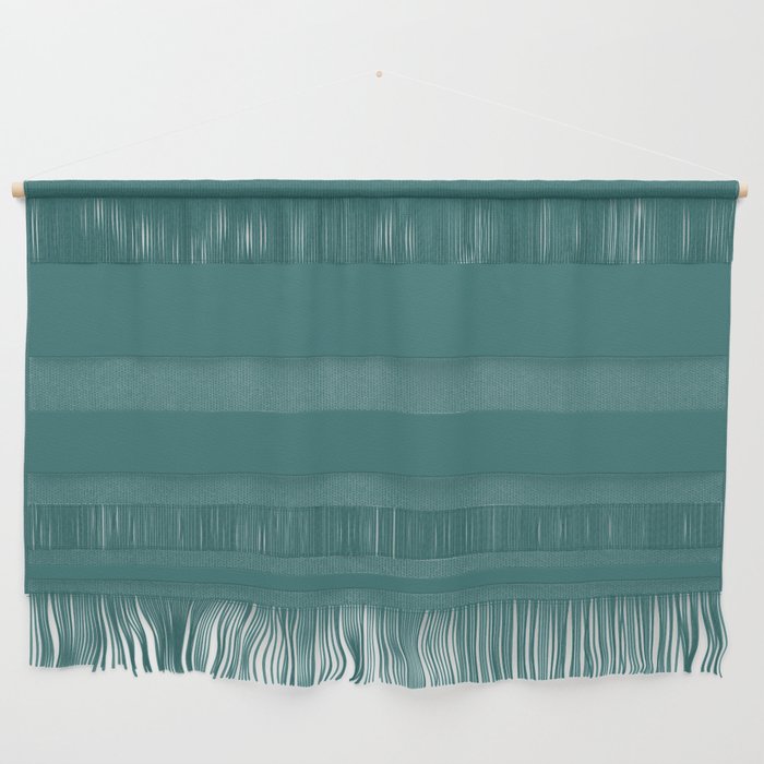 Dark Aqua Green Solid Color Pantone Deep Jungle 18-5618 TCX Shades of Blue-green Hues Wall Hanging