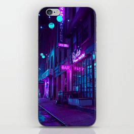 Neon Streets iPhone Skin