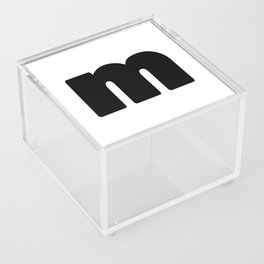 m (Black & White Letter) Acrylic Box