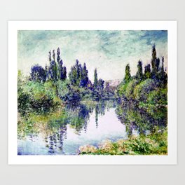 Claude Monet: Morning on the Seine, near Vetheuil 1878 Art Print