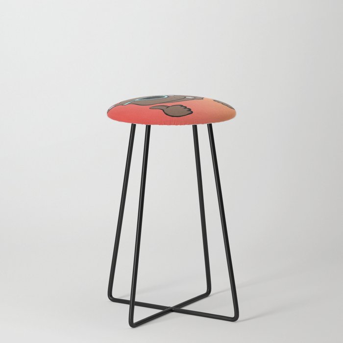 Thumbs Up Gopher Counter Stool