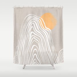 Echo mountain Shower Curtain
