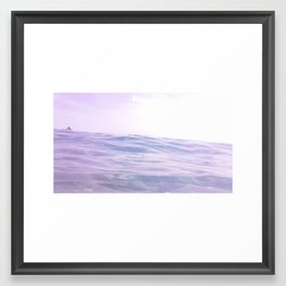 blissful beach Framed Art Print