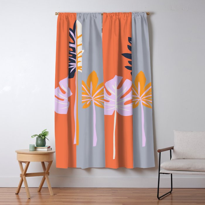 Double Sided Leaves Blackout Curtain By Doriscici Society6