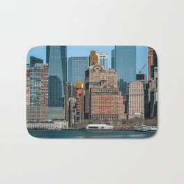 New York City Manhattan skyline Bath Mat