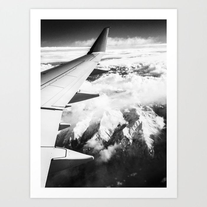 Rocky Mountain from the Sky Art Print