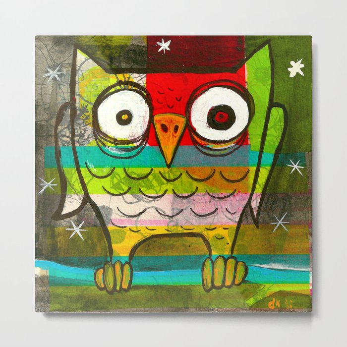 Owl Night Metal Print