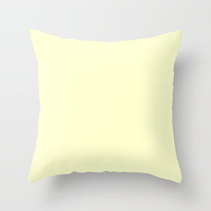 Yellow Ice Throw Pillow