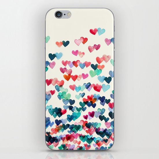 Heart Connections - watercolor painting iPhone & iPod Skin