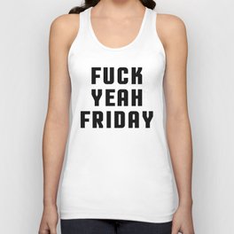 F*ck Yeah Friday (Heather) Funny Quote Tank Top