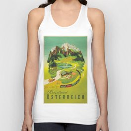 Vintage poster - Austria Unisex Tank Top