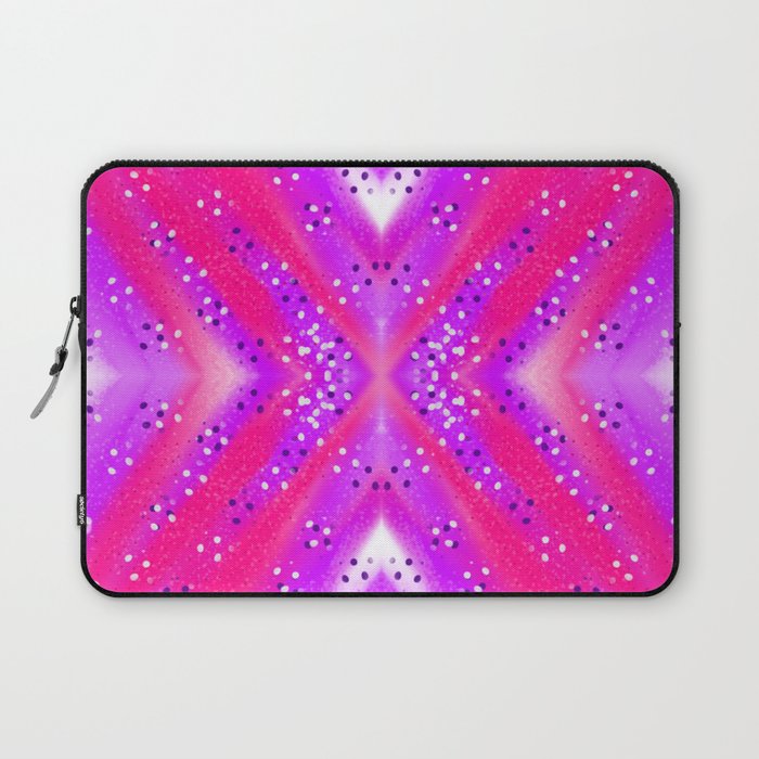 X Purple And Fuchsia Polka Dots Seamless Pattern Laptop Sleeve