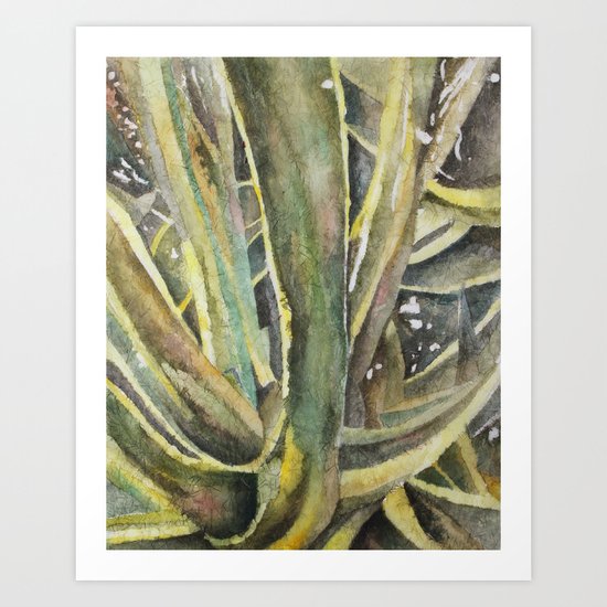 Tropical Greens Art Print