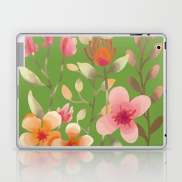 Fresh Green Wild Flower Folk Country Garden Laptop Skin