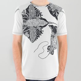 Sting Ray Mirror Image All Over Graphic Tee