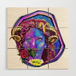 Zodiac. Horoscope. Aries. Aries woman1.  Wood Wall Art