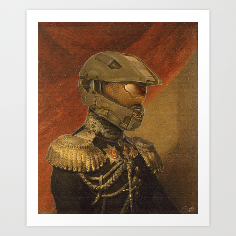 Halo Master Chief Spartan 117 Class Photo General Painting Fan Art