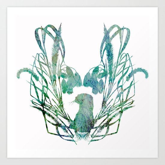Otterly spring Art Print