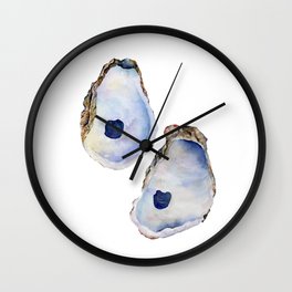Two Oysters by Liz Kepler Wall Clock