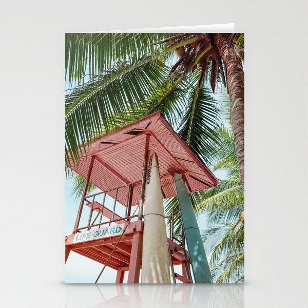 Pink Life Guard Stationery Cards