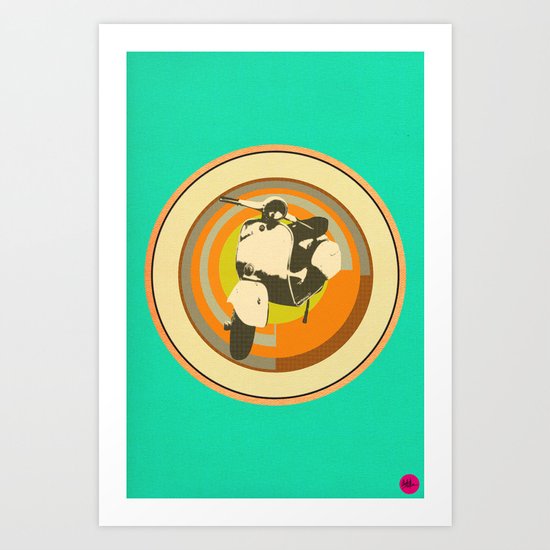 Mod Vespa Art Print