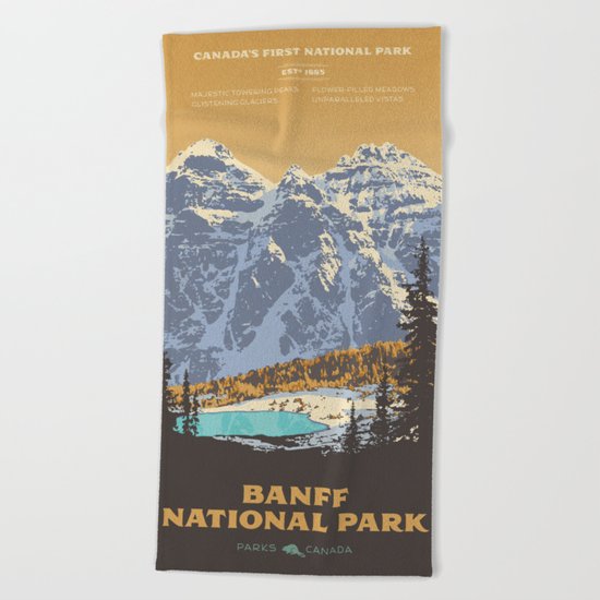 Banff National Park Beach Towel