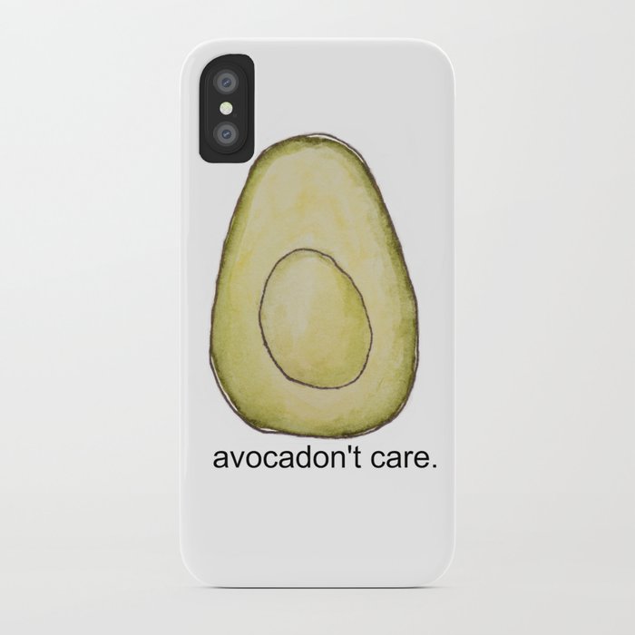 Avocadon't care iPhone Case
