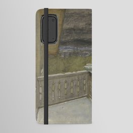 Harald Sohlberg Winter on the Balcony Android Wallet Case