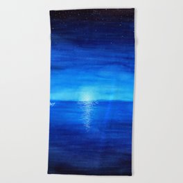 Blue Moon Beach Towel