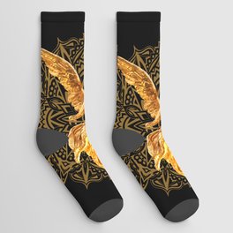 Golden Guardian Angel Socks