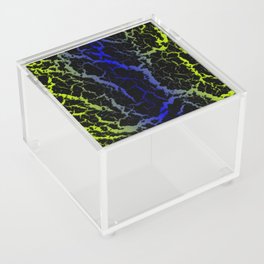 Cracked Space Lava - Lime/Blue Acrylic Box