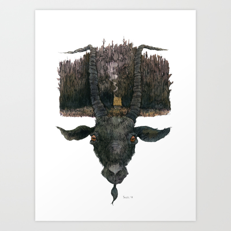Black Phillip Live Deliciously Art Print By Ethanburnsides Society6