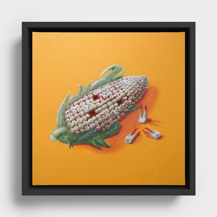 Corn Of The Gob Framed Canvas