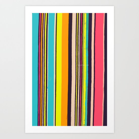 Candy Stripes! Art Print