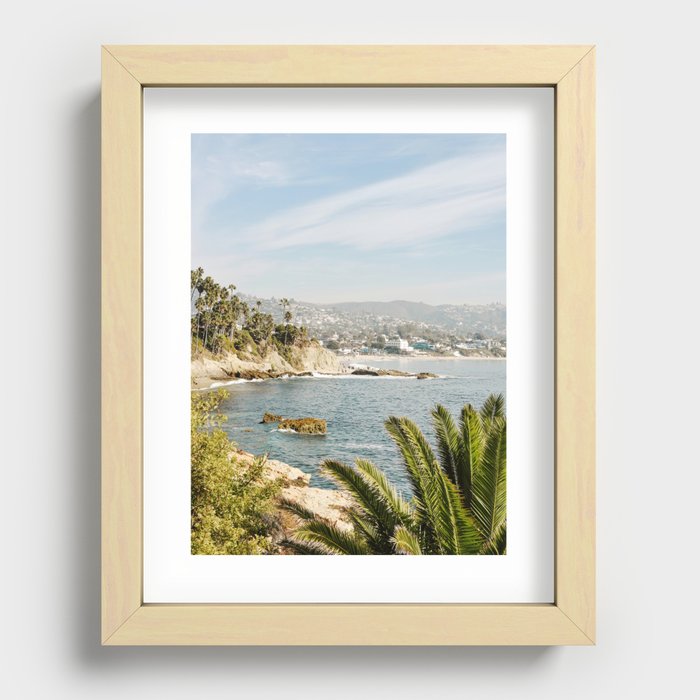 Laguna Beach Print  Recessed Framed Print
