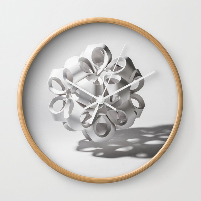 Paper Flower Wall Clock