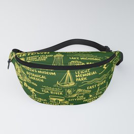 Green Bay Wisconsin Map  Fanny Pack
