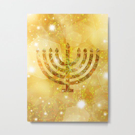 Hanukkah, the Festival of Lights Metal Print