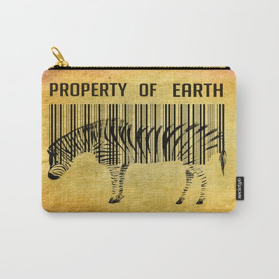 The encoded zebra Carry-All Pouch