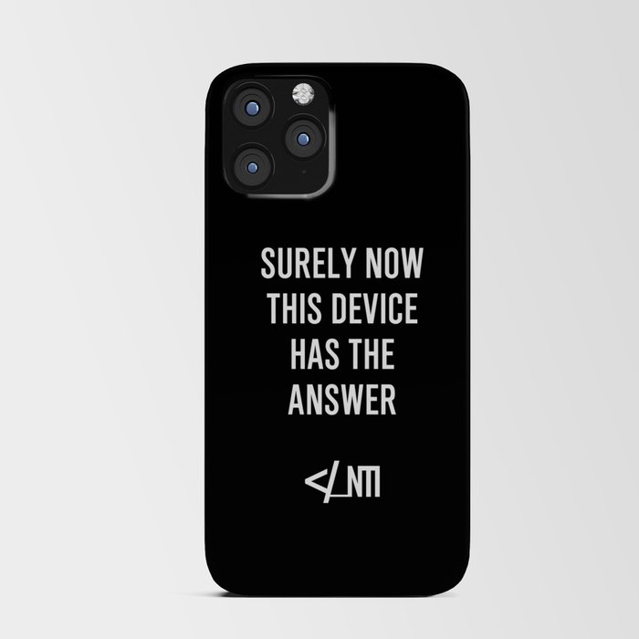 Surely Now, This Device Has the Answer iPhone Card Case