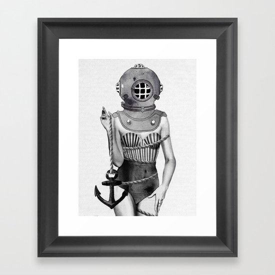 Sunken Framed Art Print