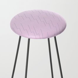 Minimal dotted lines Texture print Counter Stool