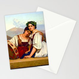 Guillaume Bodinier Young Neapolitan Women Stationery Card