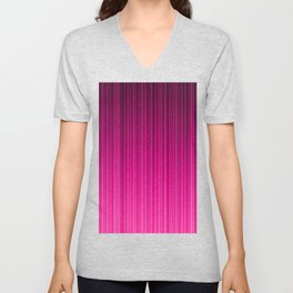 Abstract geometric neon pink burgundy ombre  V Neck T Shirt