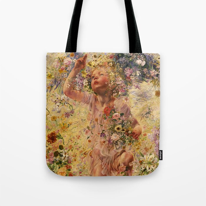 The Four Seasons, Spring by Leon Frederic Tote Bag