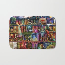 Whimsy Trove - Treasure Hunt Bath Mat | Painting, Other, Children, Fairytales, Reading, Miniatures, Digital, Fantasy, Daydreams, Collection 